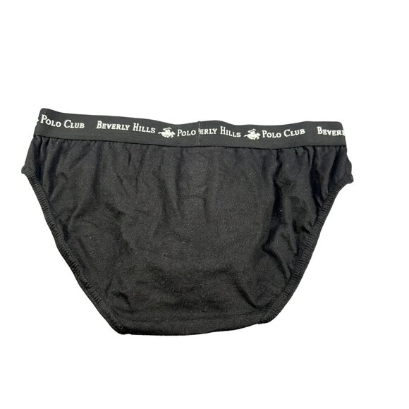 Beverly Hills Polo Club Men's Size Large 42-44 Brief Black New Without Tags - Picture 2 of 6